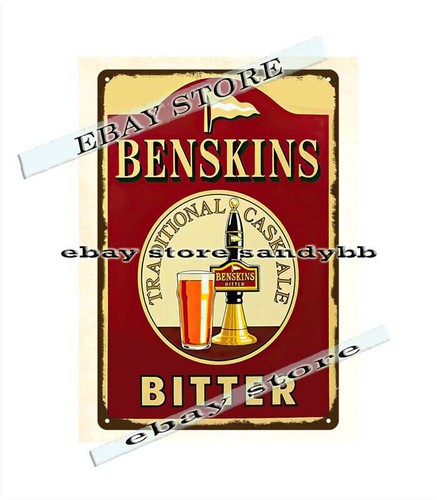 Interior Designer - Benskins Bitter Ale metal tin sign