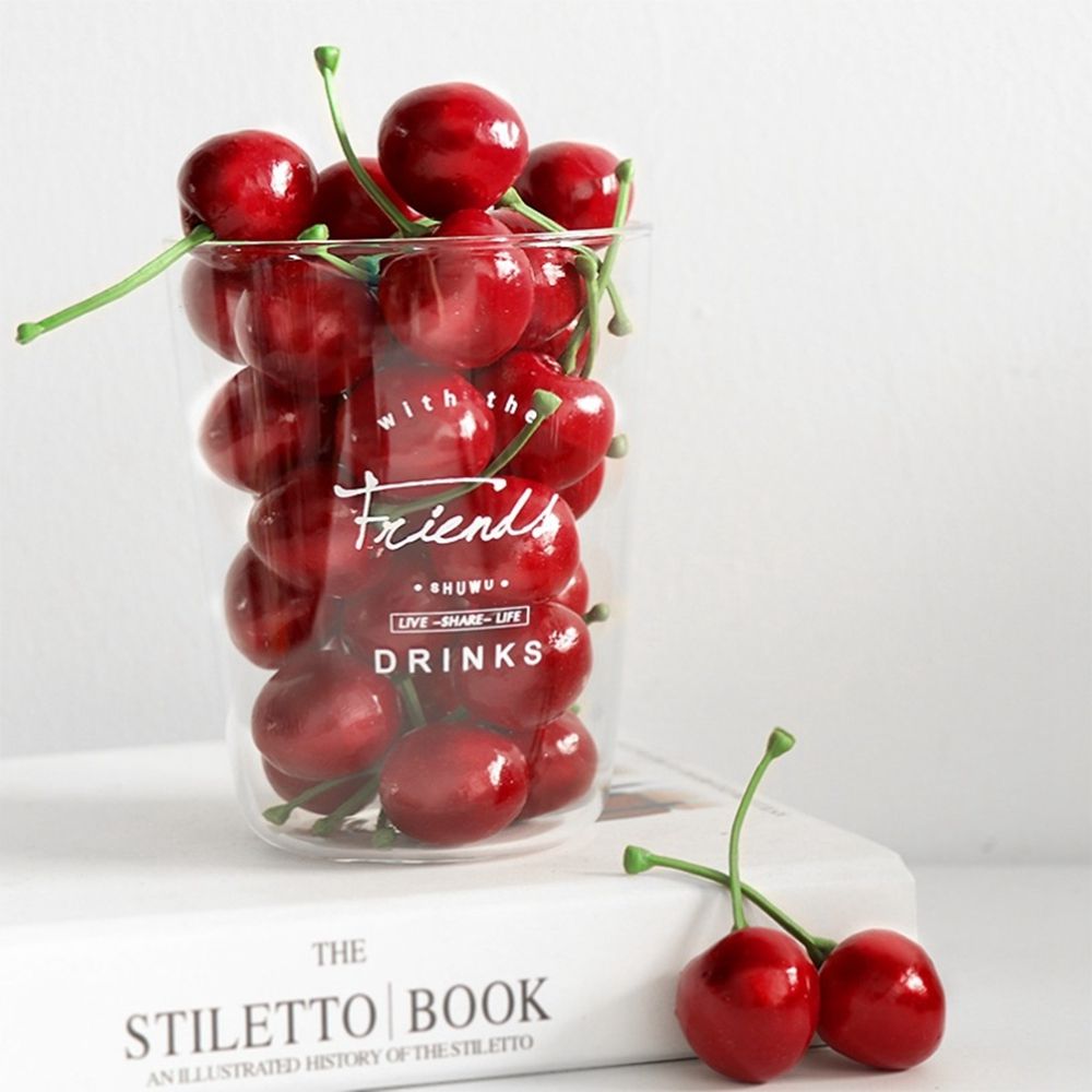 Interior Design Kitchen - Artificial Cherries, Lifelike Red Cherries Fake