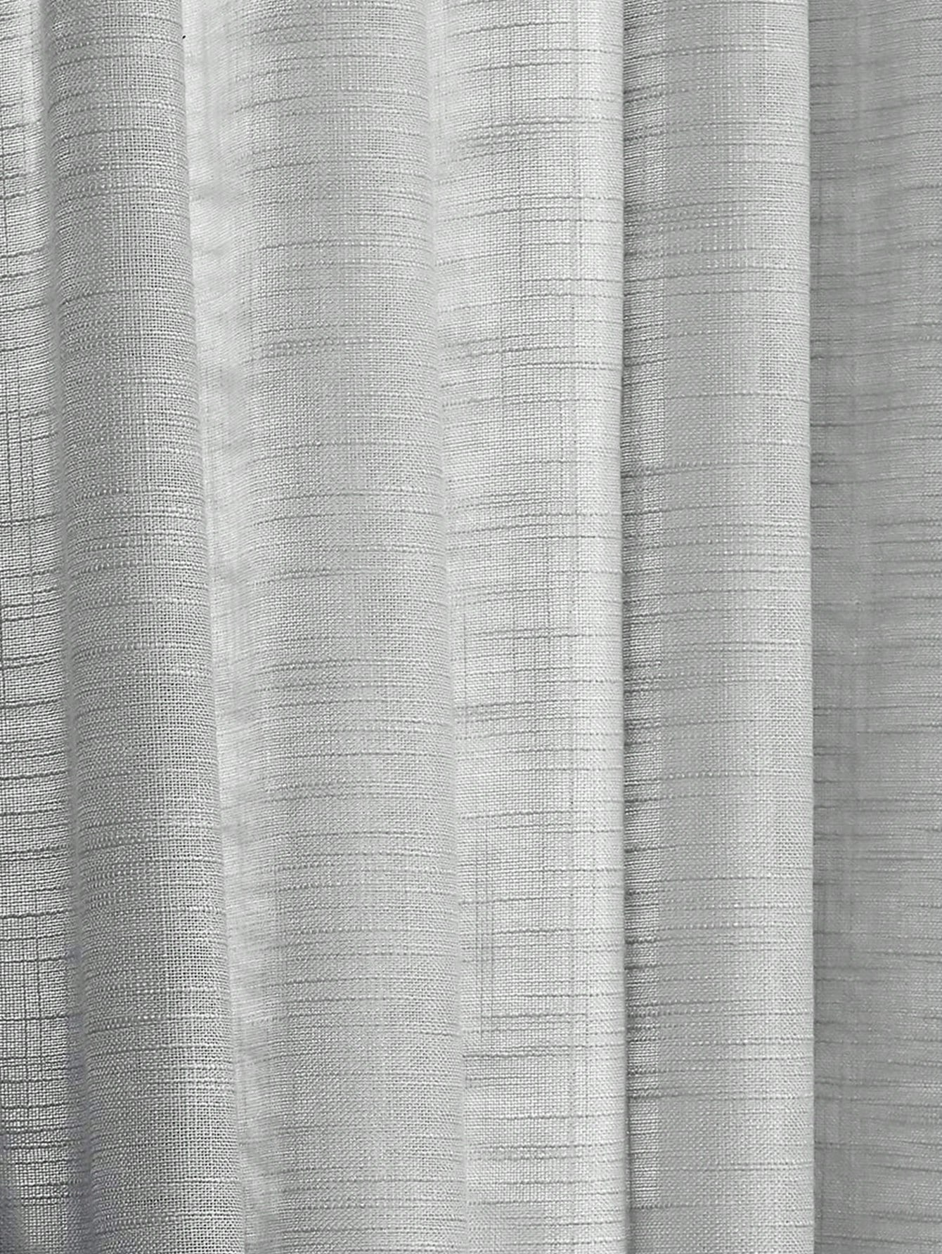 Grey Polyester Linen Texture S - مراجعة Linen Curtain Eyelet وسعره