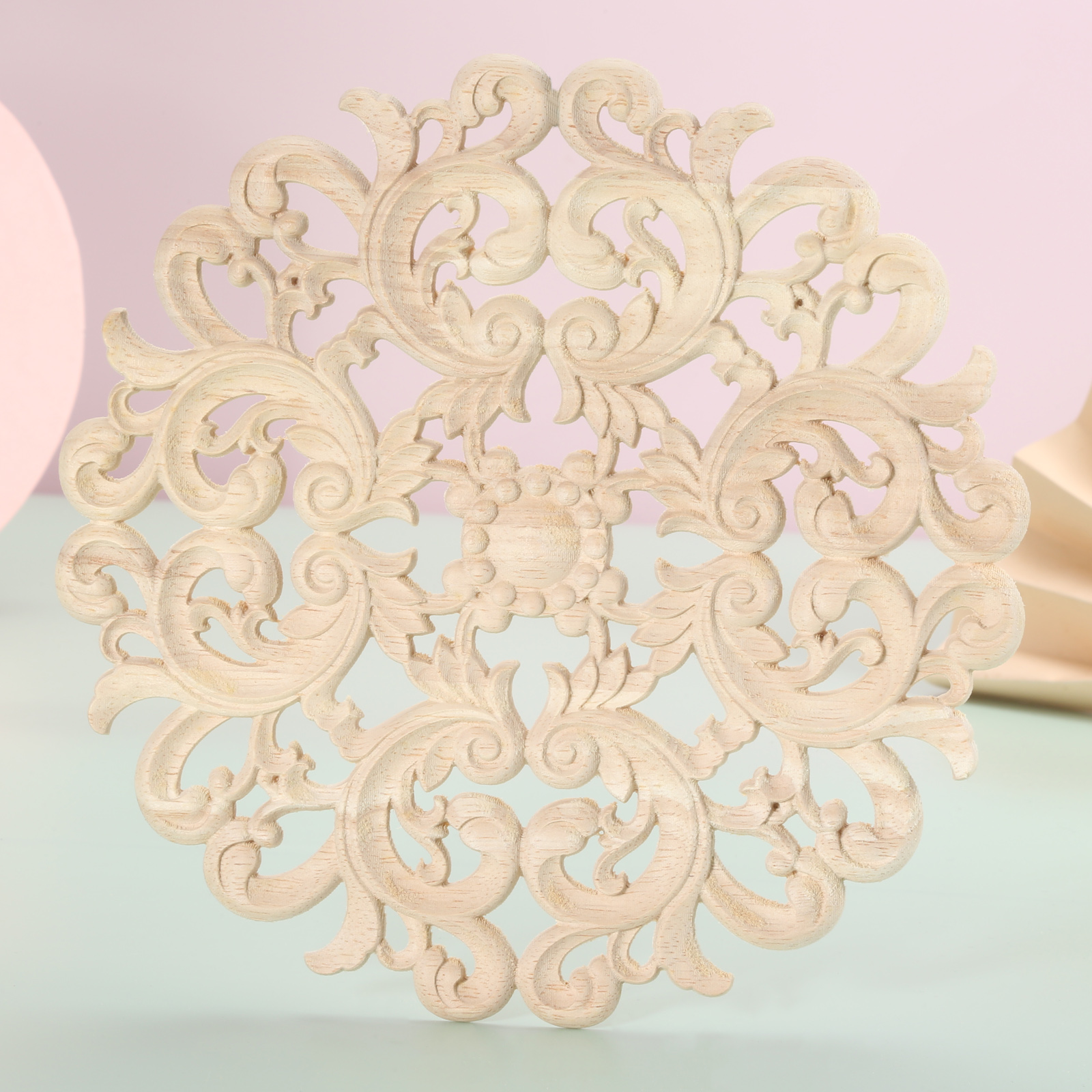 1 pc unpainted  round flower c - مراجعة Interior Design Home وسعره
