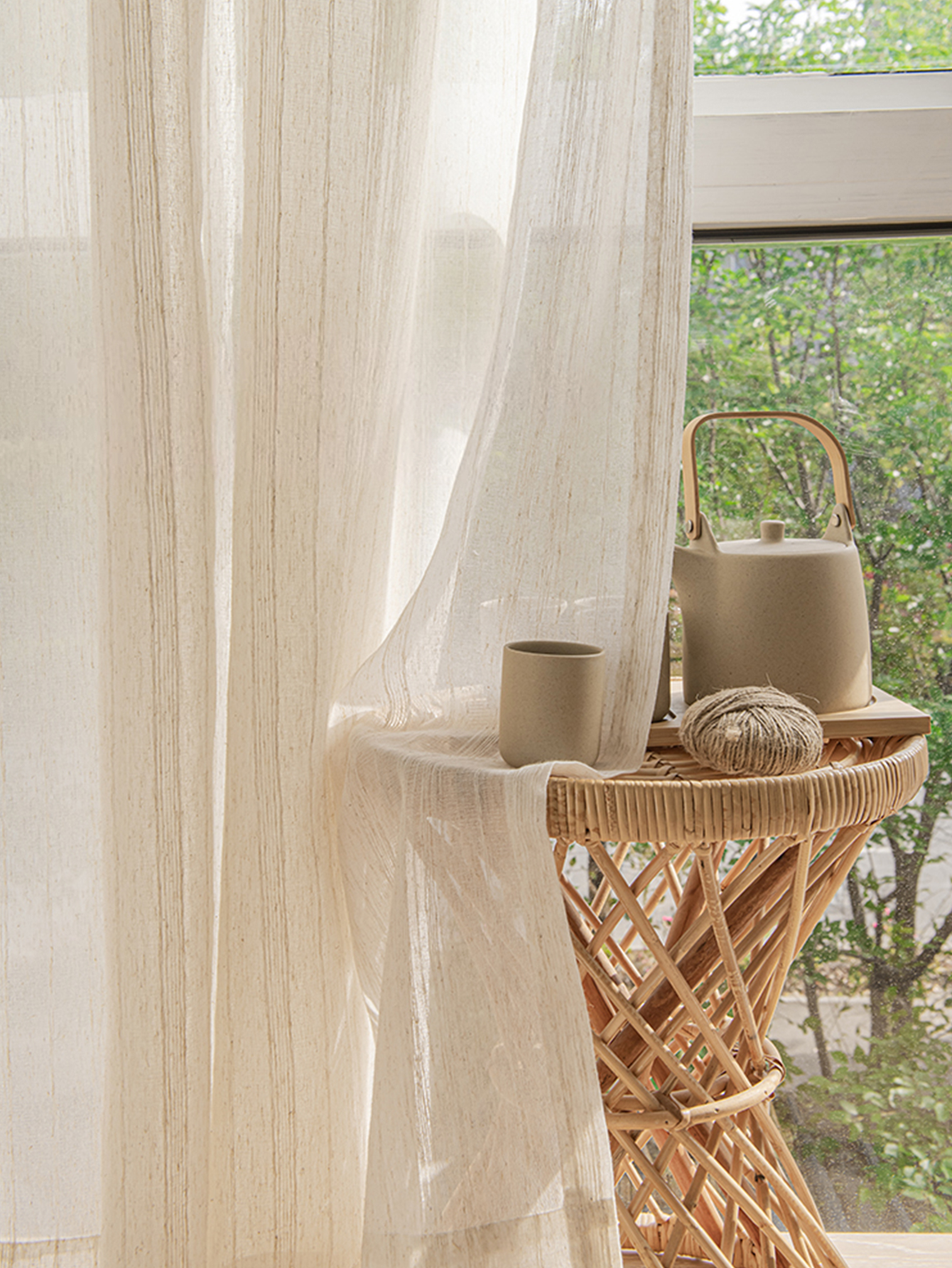 Hot Sale linen curtains for th - مراجعة Linen Curtain Eyelet وسعره