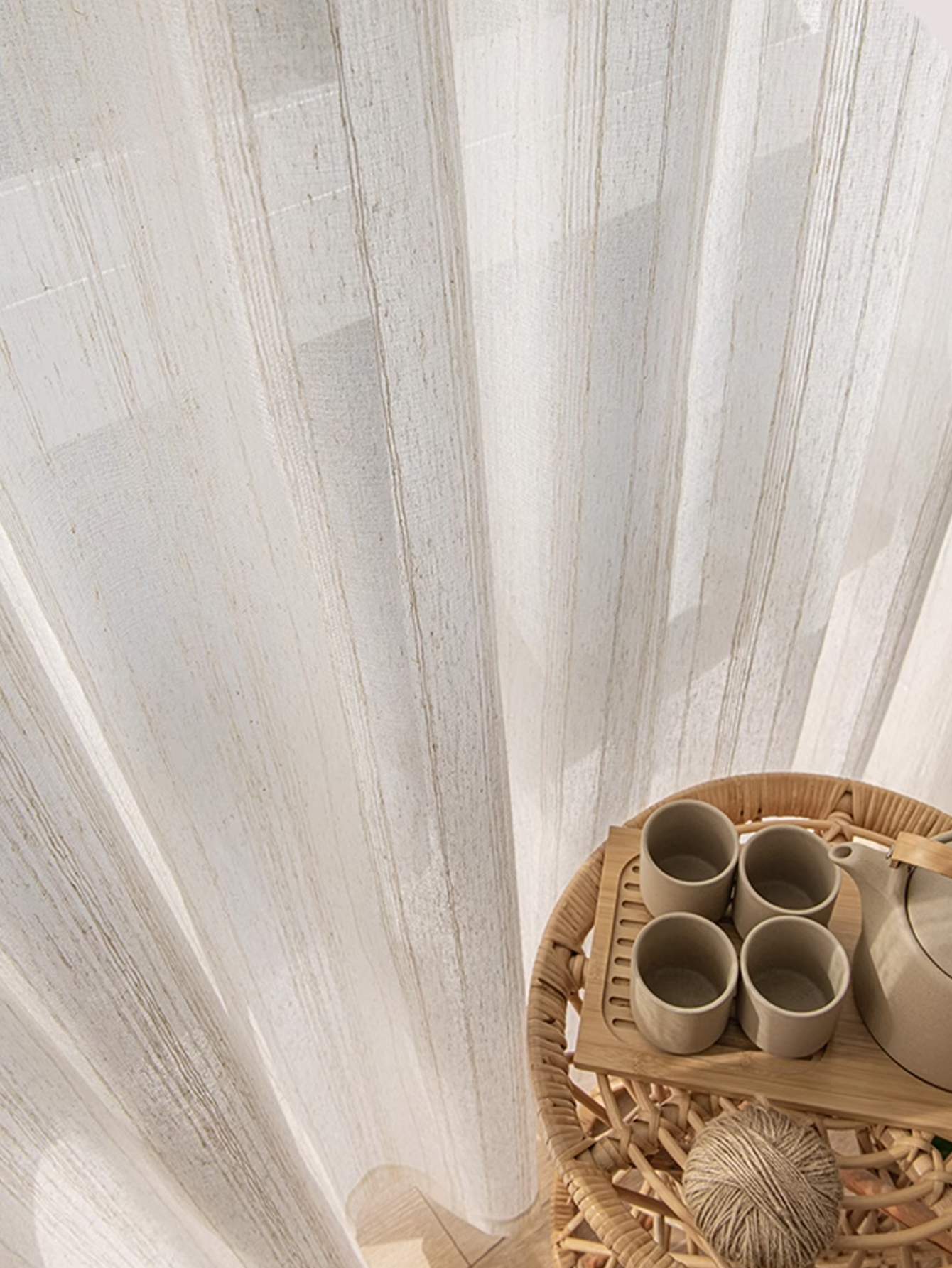 Hot Sale linen curtains for th - مراجعة Linen Curtain Eyelet وسعره