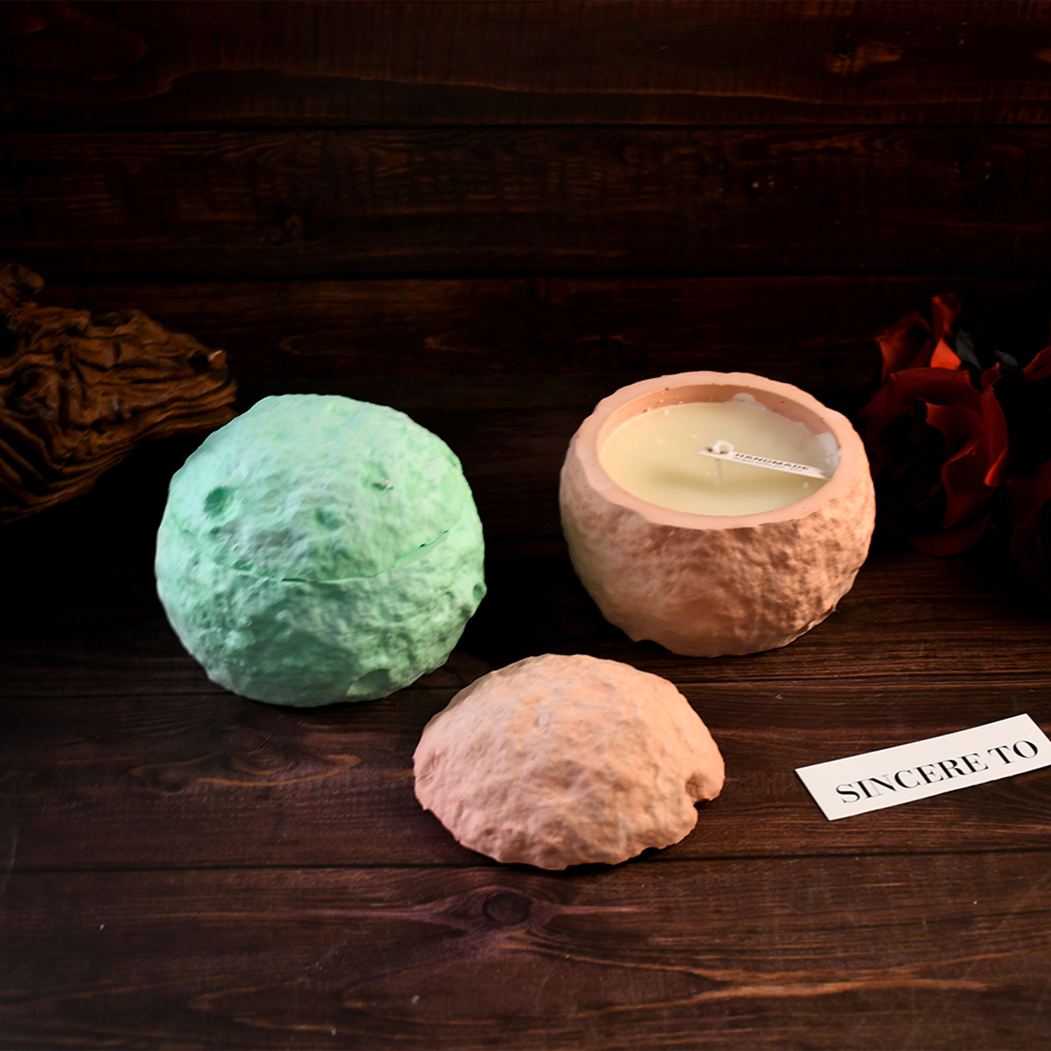 DIY resin mold space series mo - مراجعة Ceramic Candle Vessel وسعره