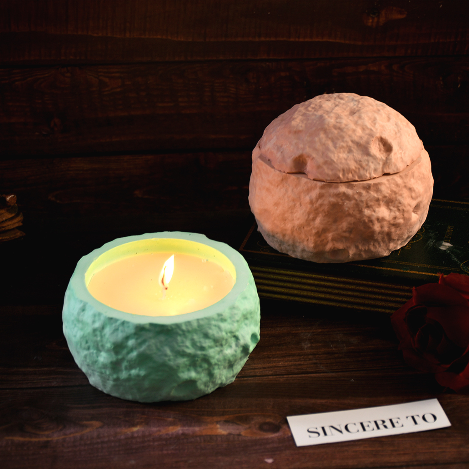 DIY resin mold space series mo - مراجعة Ceramic Candle Vessel وسعره