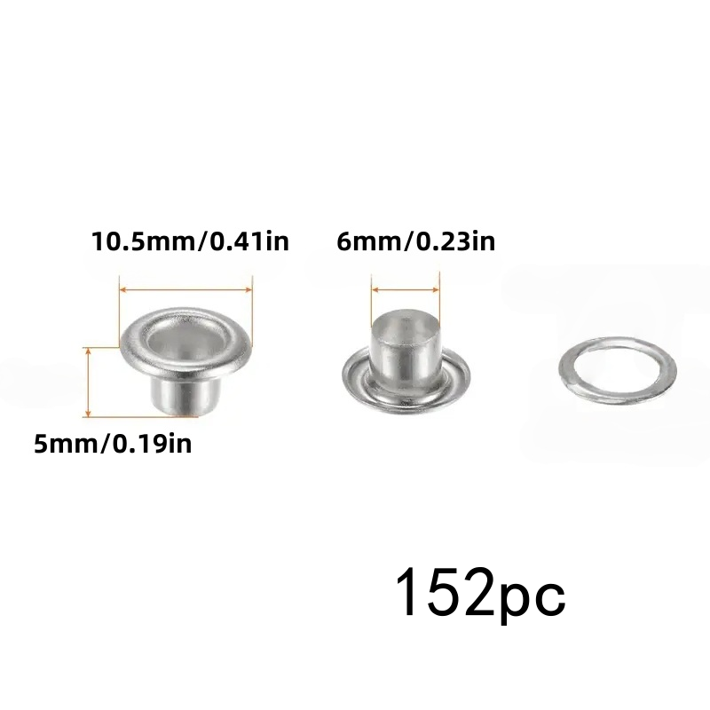 152pcs 6mm eyelets. For linen  - مراجعة Linen Curtain Eyelet وسعره