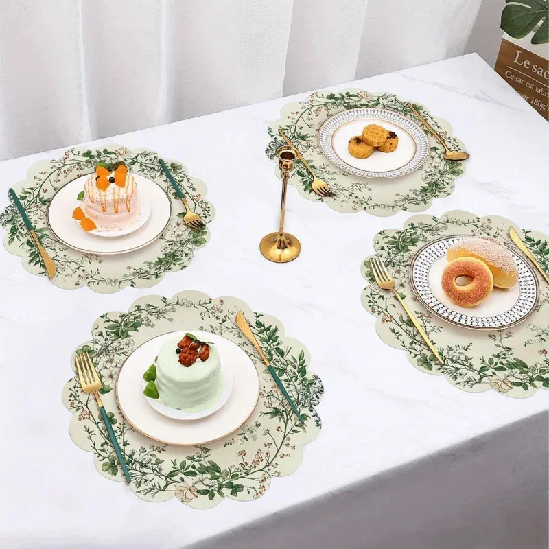 VIKAMA 4pcs Nordic Placemats F - مراجعة Interior Design Kitchen وسعره
