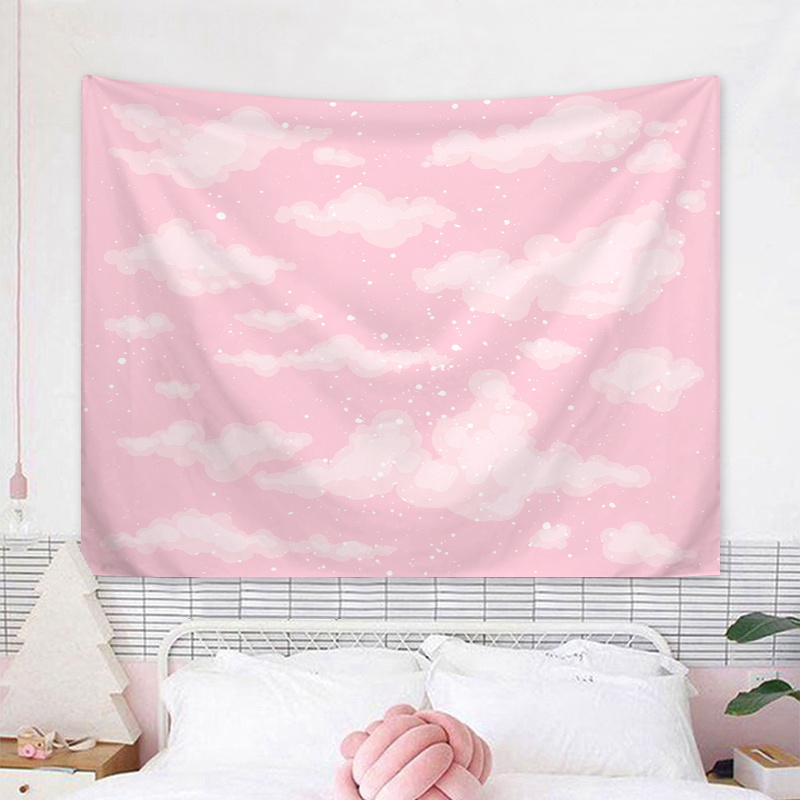 1pc Sky cloud tapestry, lovely - مراجعة Interior Design Home وسعره