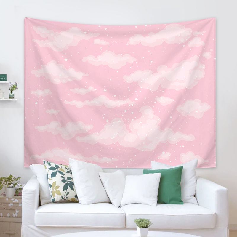1pc Sky cloud tapestry, lovely - مراجعة Interior Design Home وسعره