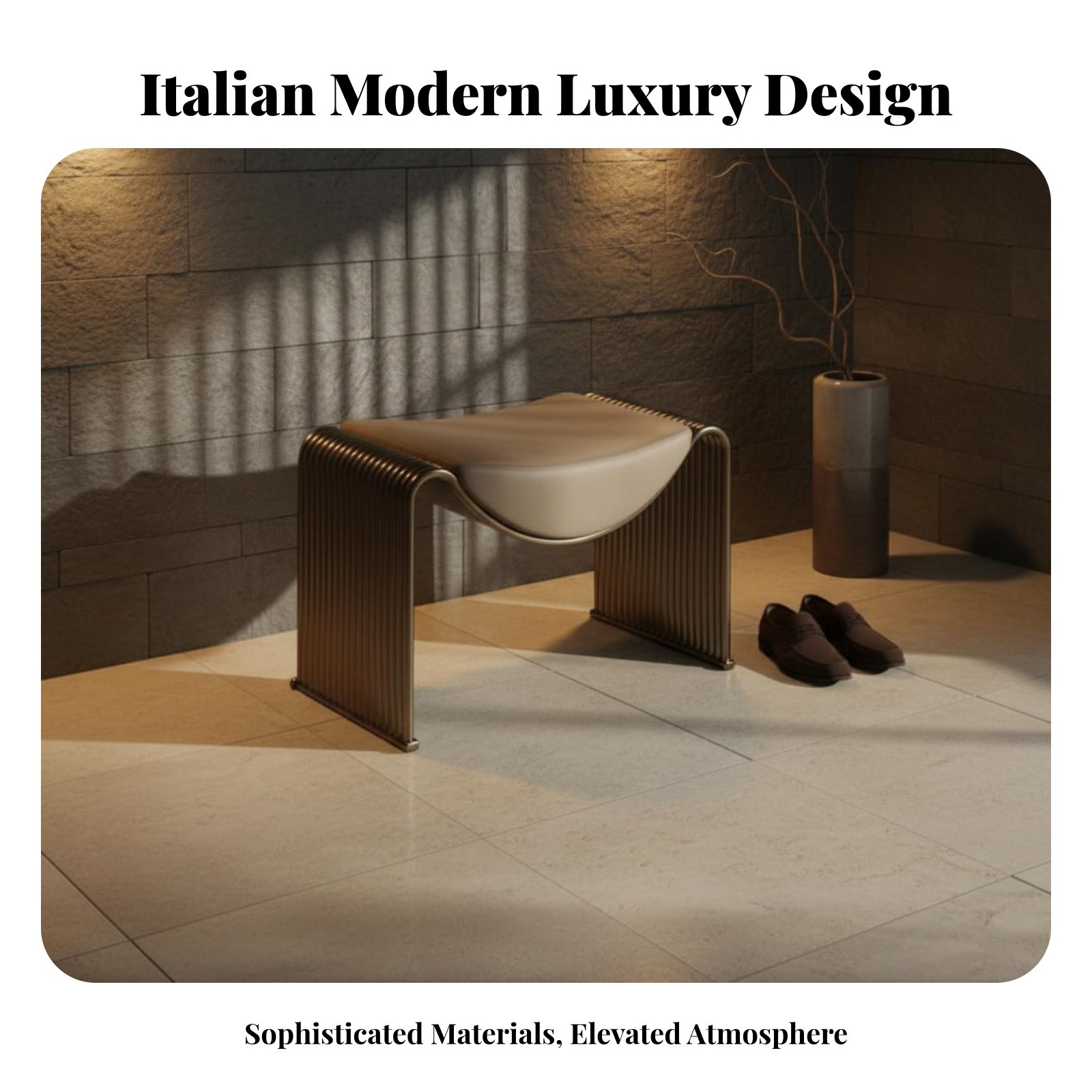 M-Shaped Vanity Stool Italian  - مراجعة Interior Designer وسعره