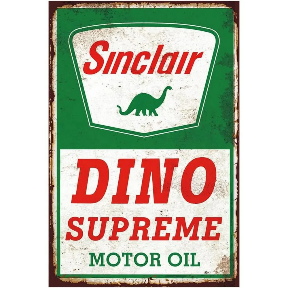 Vintage-Style Motor Oil Gas Si - مراجعة Interior Designer وسعره