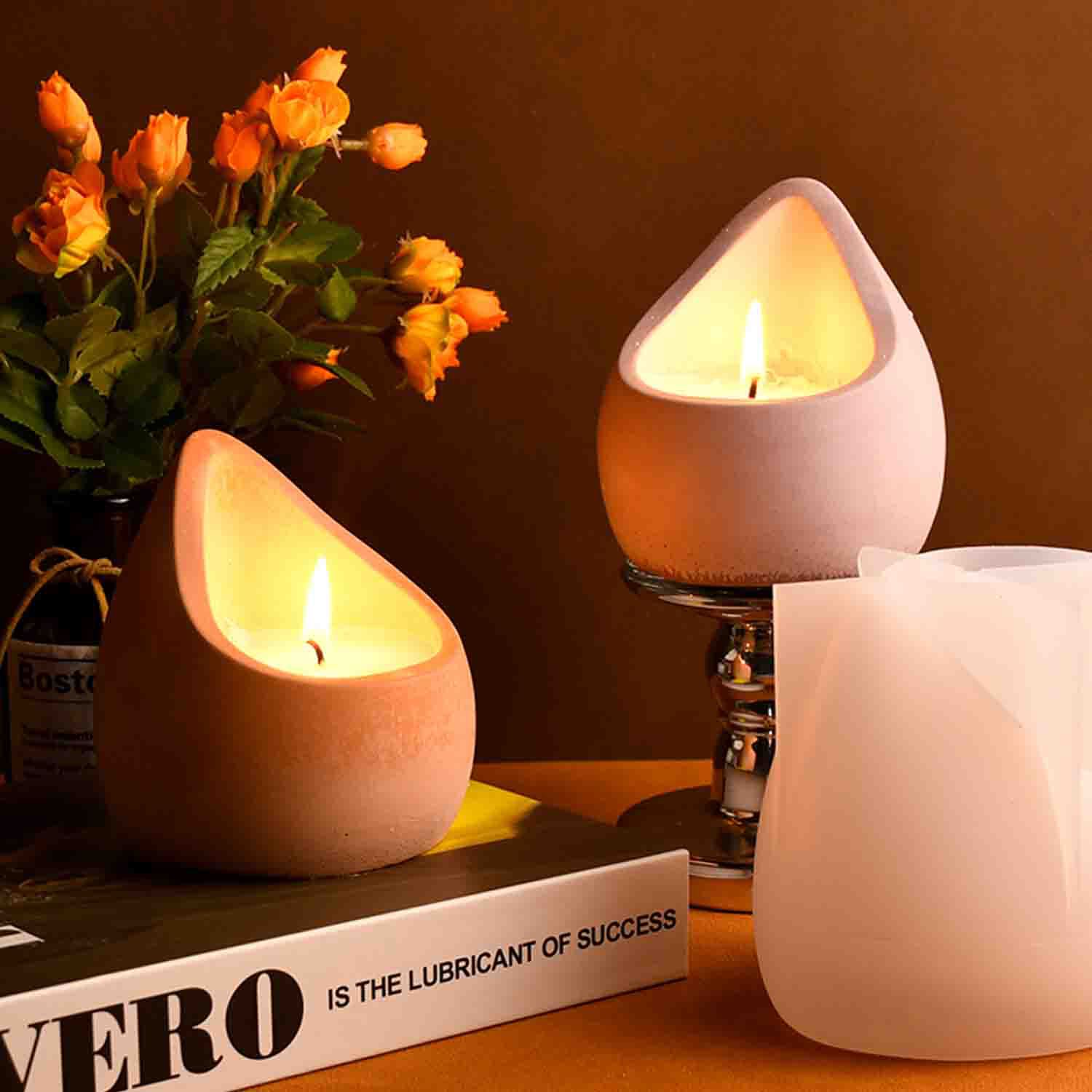 DIY epoxy resin mold water dro - مراجعة Ceramic Candle Vessel وسعره