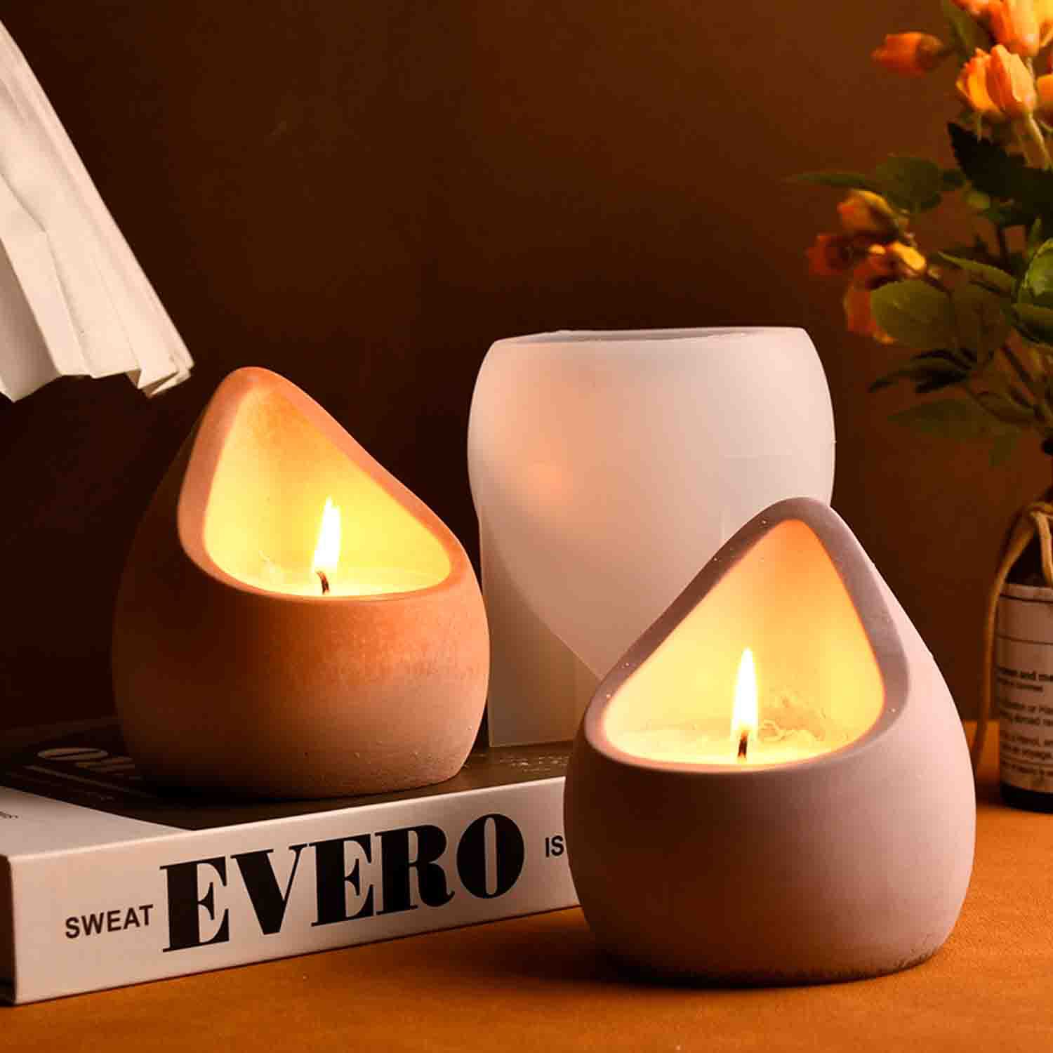 DIY epoxy resin mold water dro - مراجعة Ceramic Candle Vessel وسعره