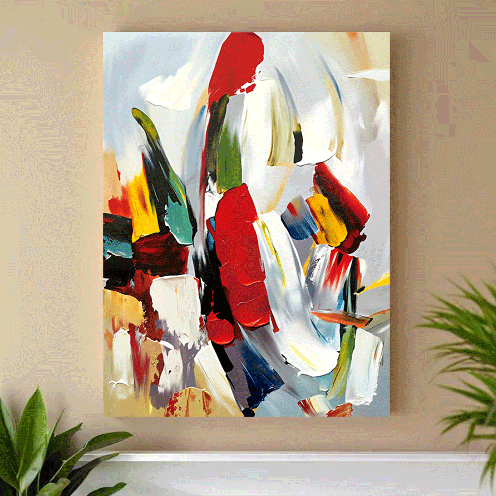 1PC-Canvas poster Unframed  Ab - مراجعة Interior Designer وسعره