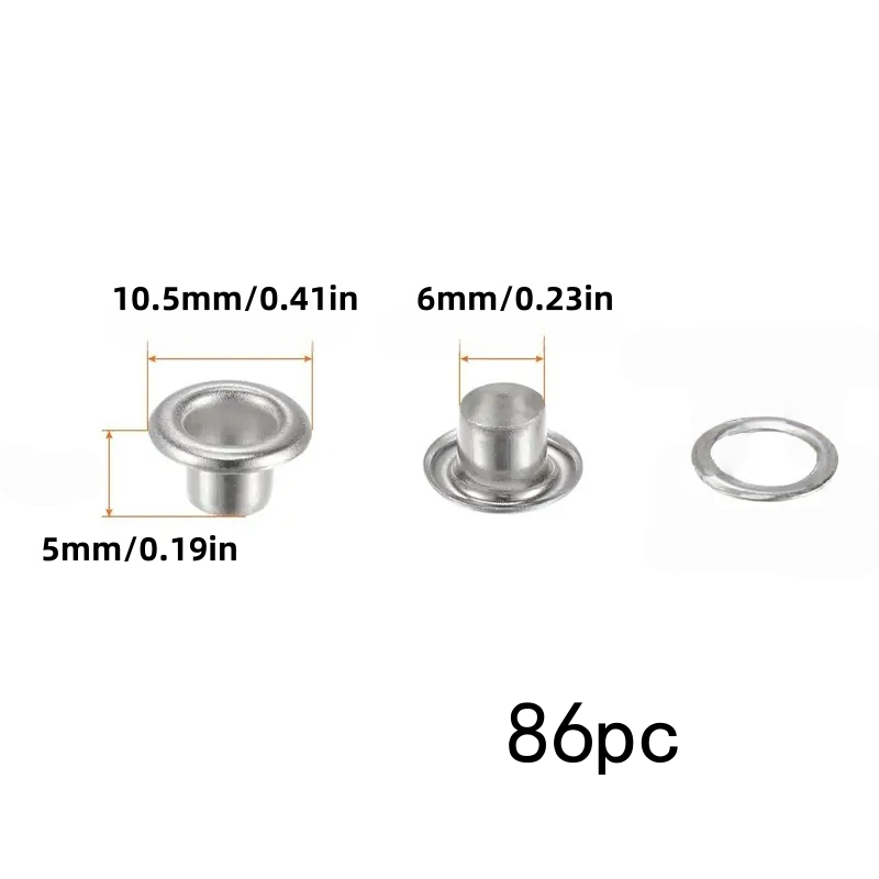 86pcs 6mm eyelets. For linen d - مراجعة Linen Curtain Eyelet وسعره