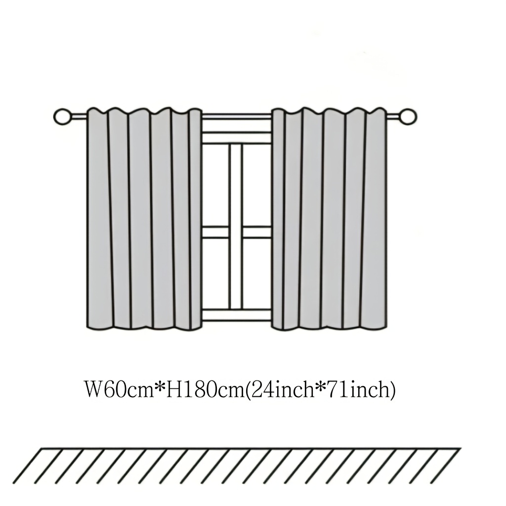 2pcs Curtains with Embroiered  - مراجعة Linen Curtain Eyelet وسعره