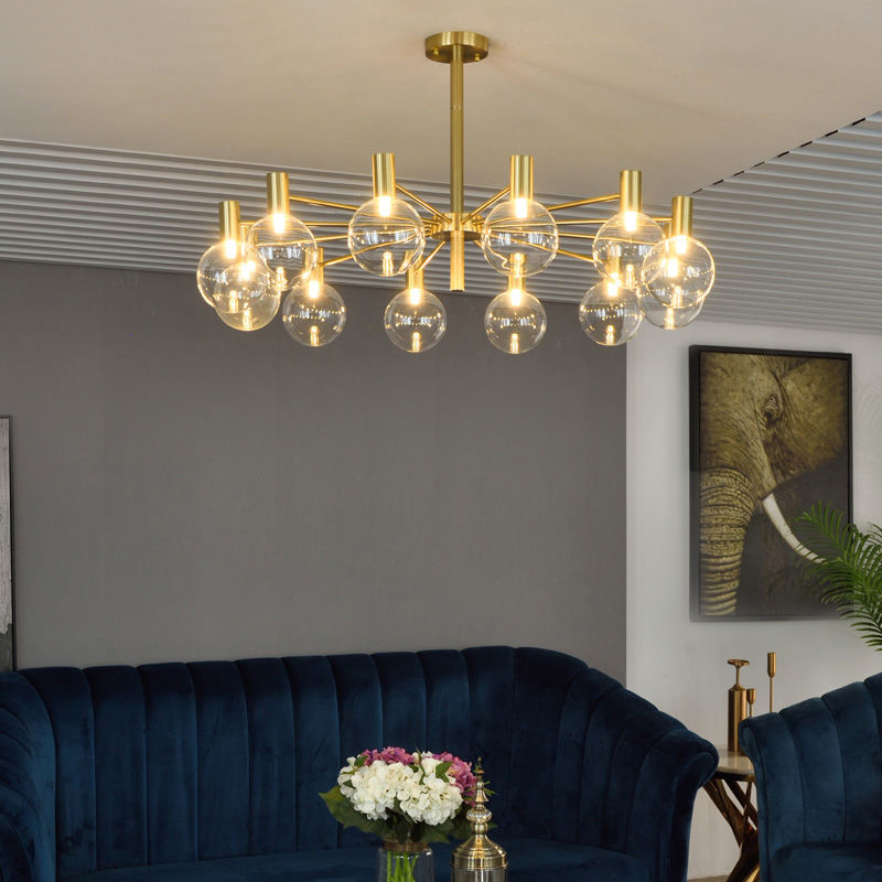 Luxury glass ball chandelier s - مراجعة Interior Design Of Cafe وسعره