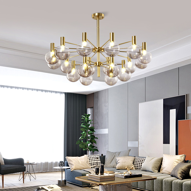 Luxury glass ball chandelier s - مراجعة Interior Design Of Cafe وسعره