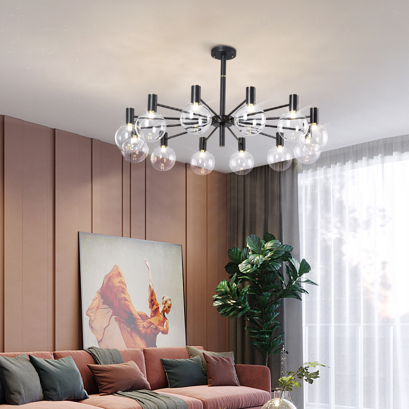 Luxury glass ball chandelier s - مراجعة Interior Design Of Cafe وسعره