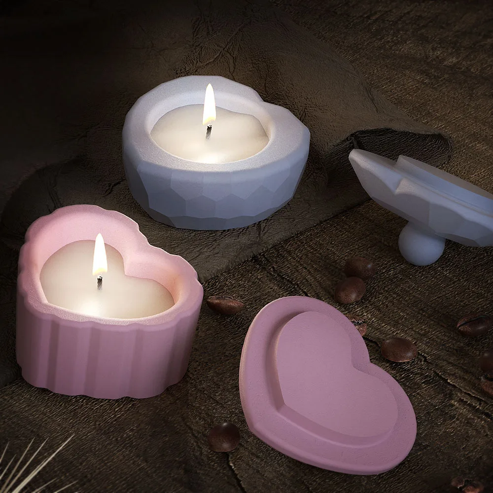 Strip Love Shape Candlestick M - مراجعة Ceramic Candle Vessel وسعره
