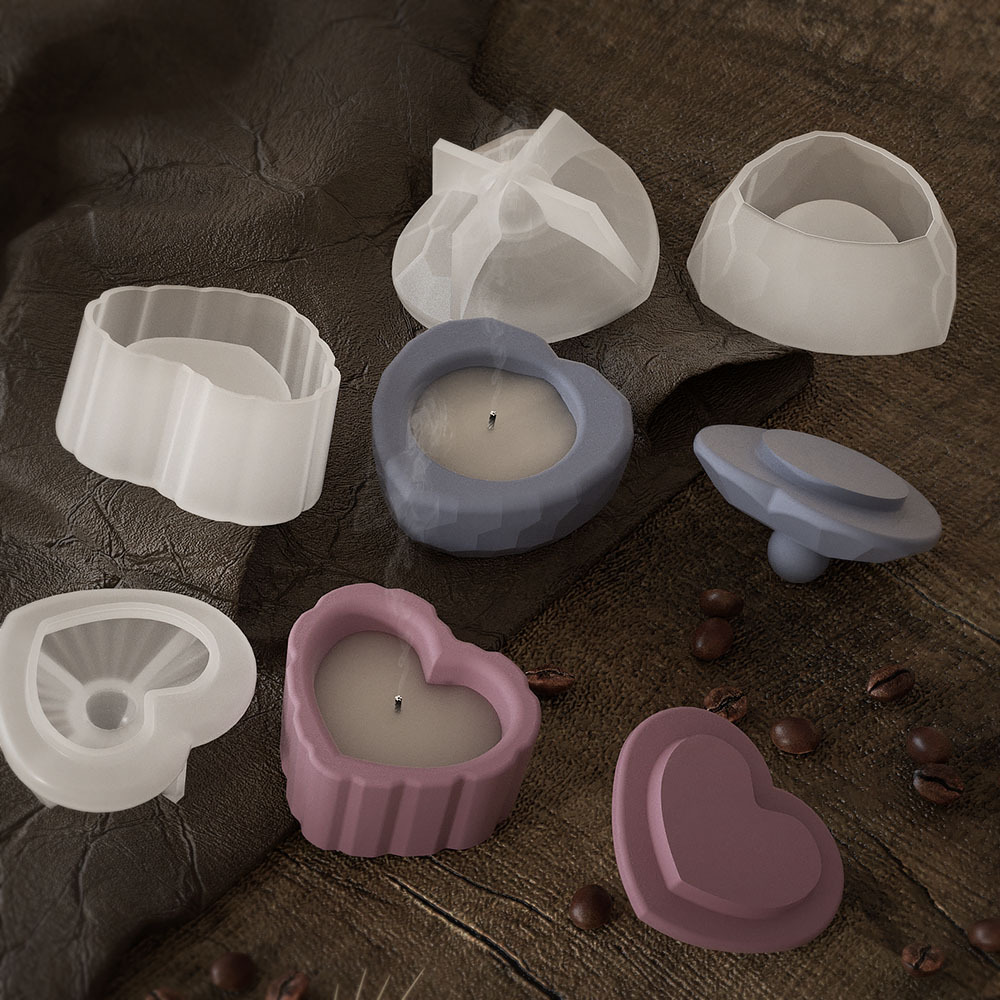 Strip Love Shape Candlestick M - مراجعة Ceramic Candle Vessel وسعره