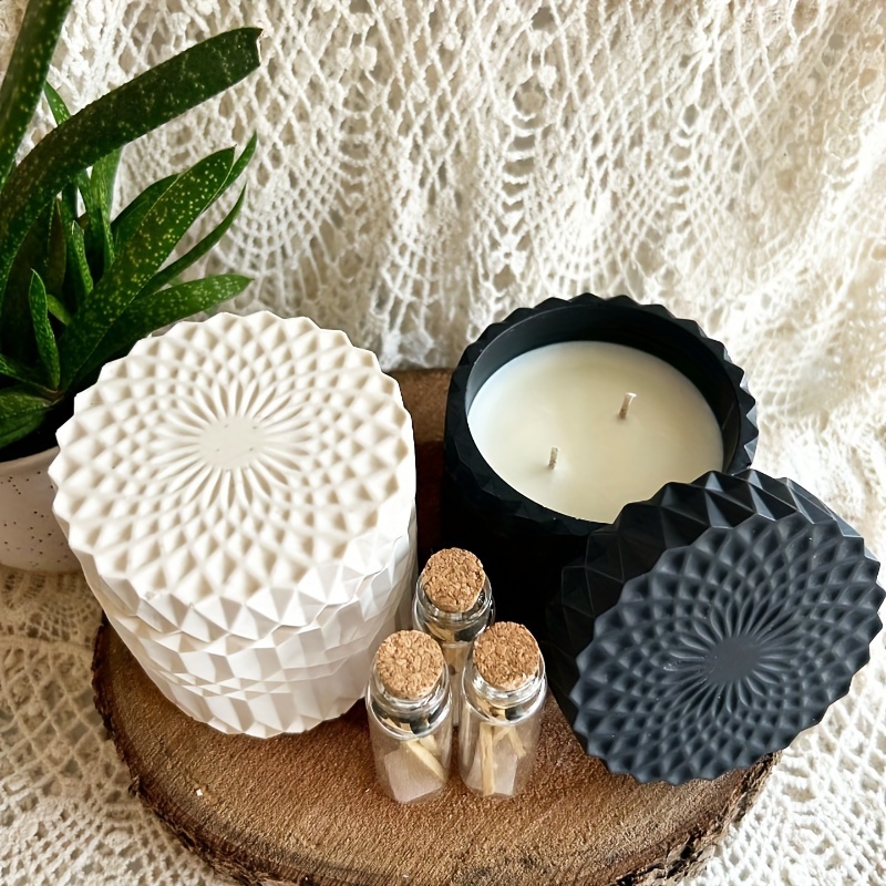 1set Ripple Candle Cup Resin M - مراجعة Ceramic Candle Vessel وسعره