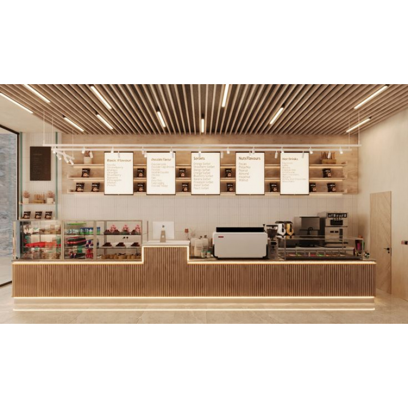 custom.Solid Marble Coffee Sho - مراجعة Interior Design Of Cafe وسعره