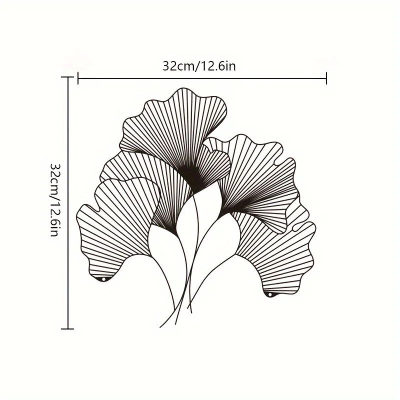 Ginkgo Leaf Wall Decoration Me - مراجعة Interior Design Of Cafe وسعره