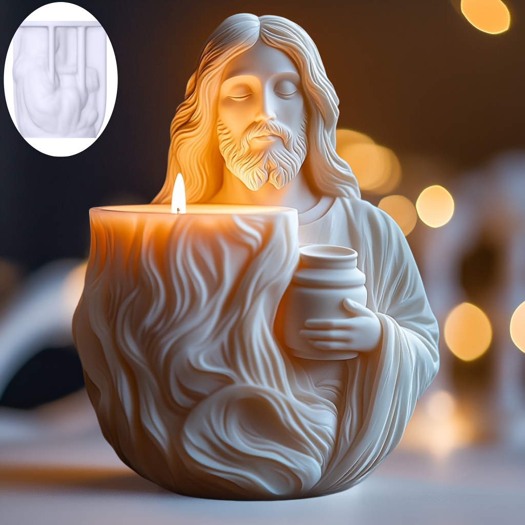 New Jesus Flower pot succulent - مراجعة Ceramic Candle Vessel وسعره