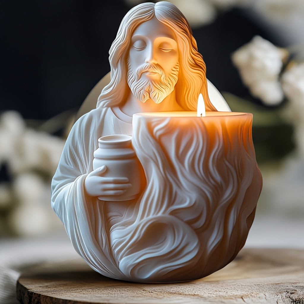 New Jesus Flower pot succulent - مراجعة Ceramic Candle Vessel وسعره