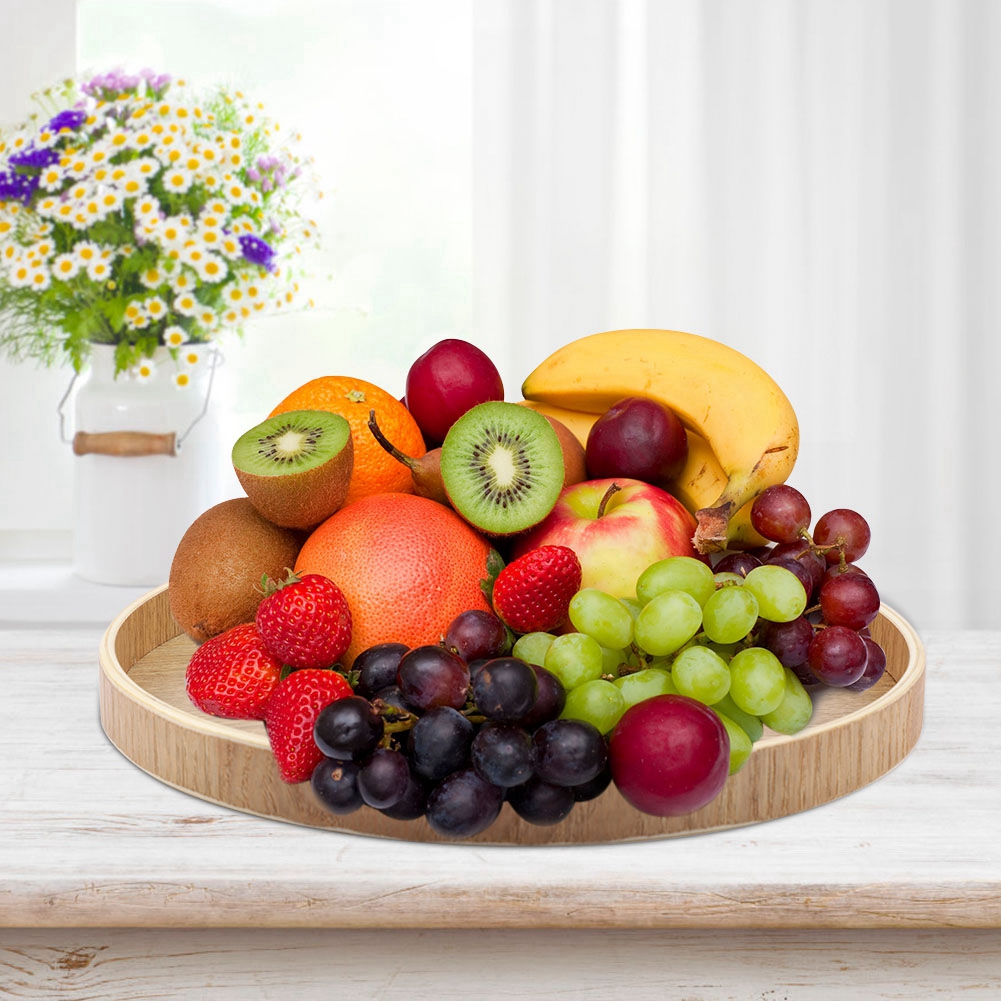 Wooden Serving Tray Tea Plate  - مراجعة Interior Design Kitchen وسعره