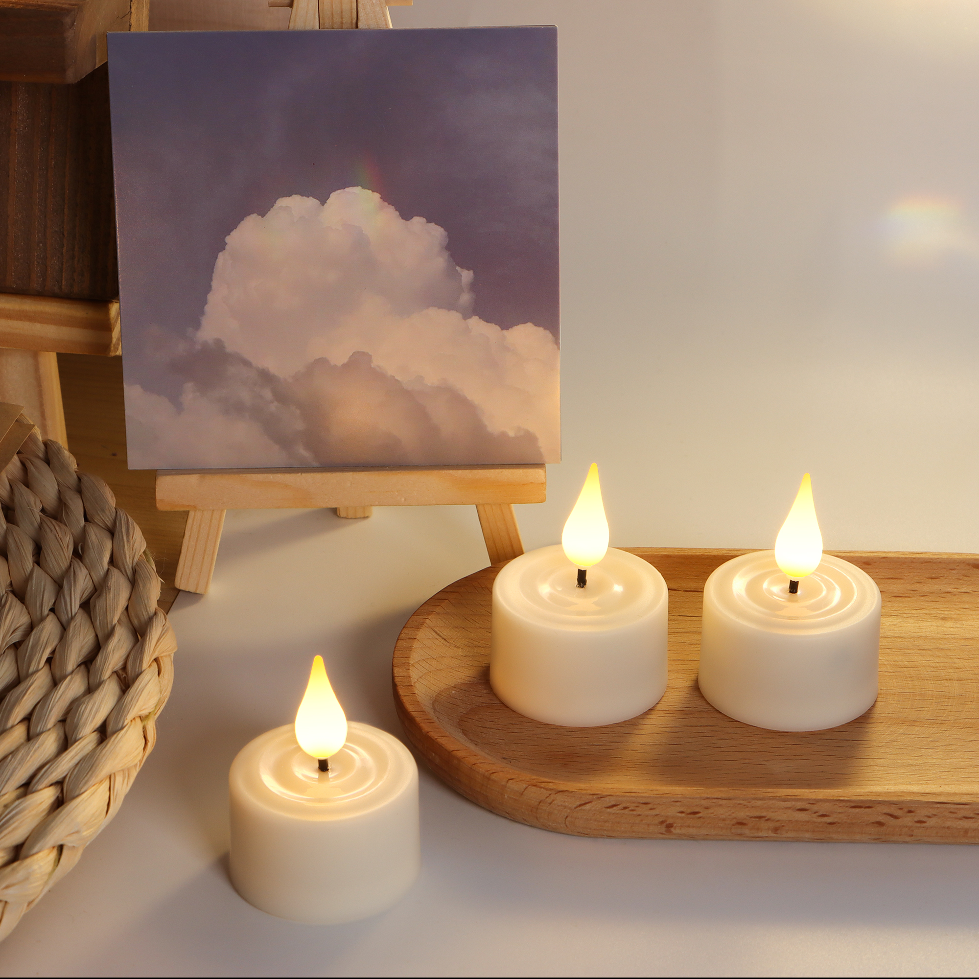 LED Candle Light Rechargeable  - مراجعة Ceramic Candle Vessel وسعره
