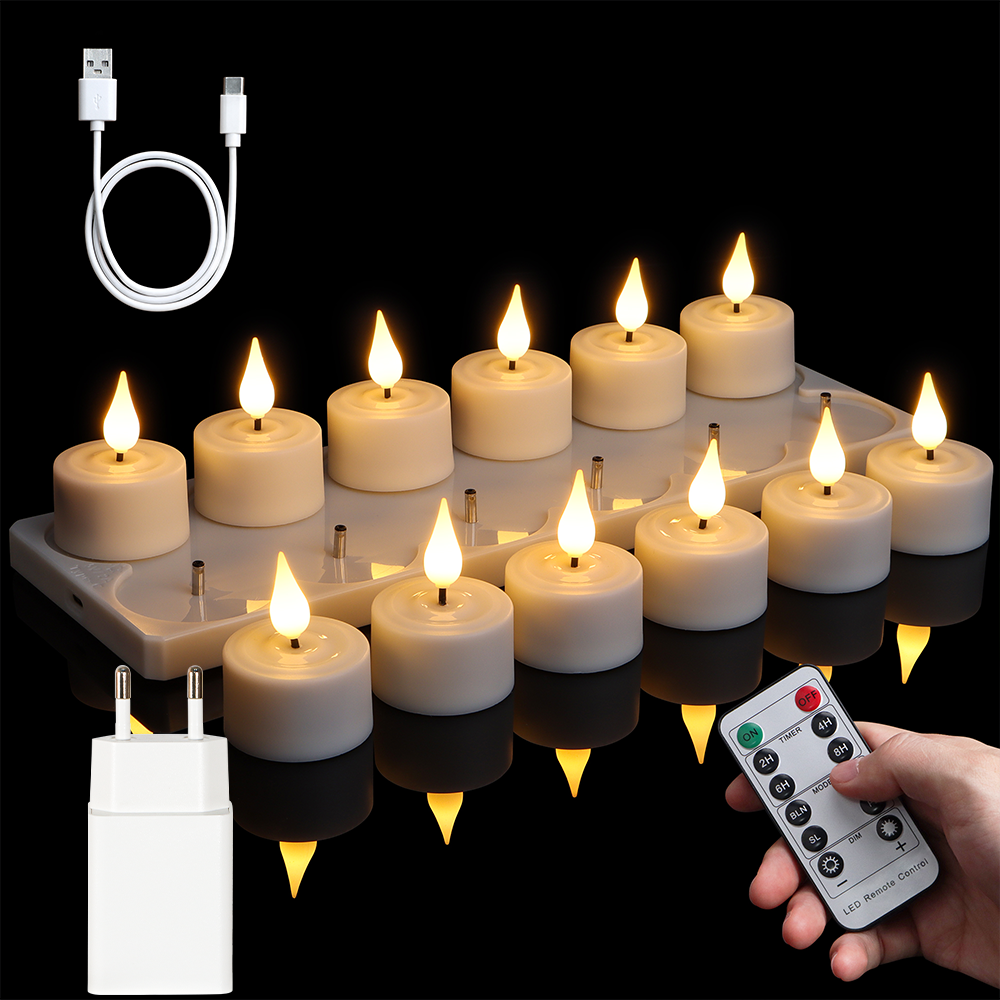 LED Candle Light Rechargeable  - مراجعة Ceramic Candle Vessel وسعره