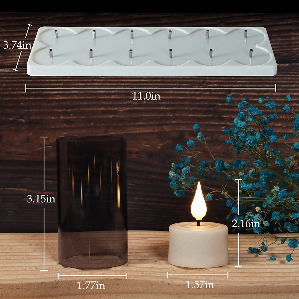 LED Candle Light Rechargeable  - مراجعة Ceramic Candle Vessel وسعره