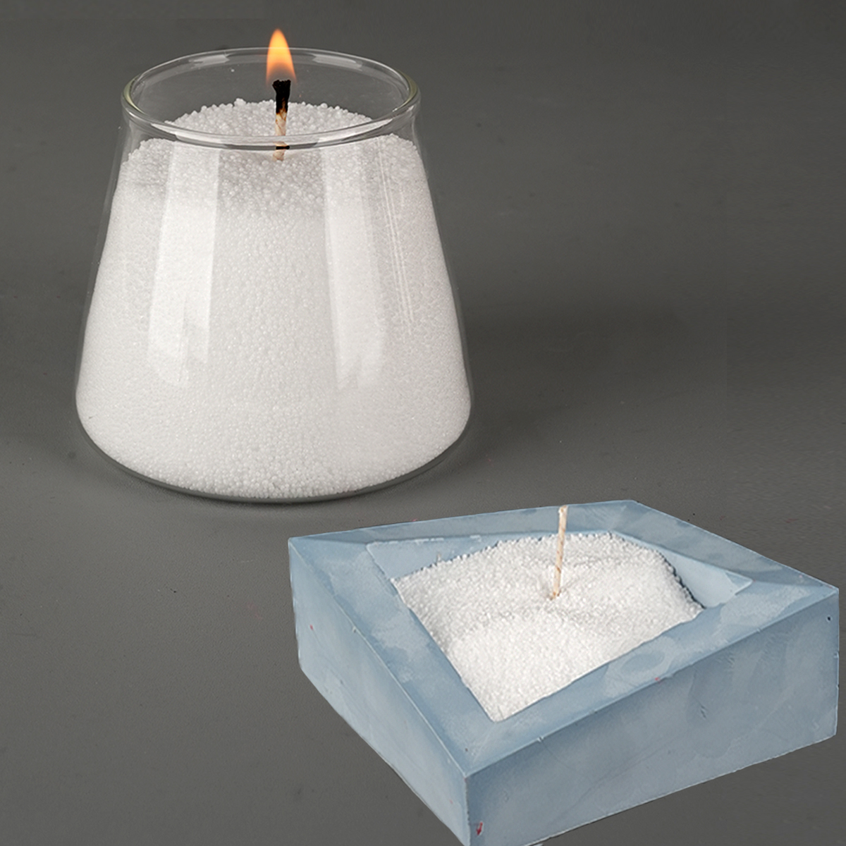 500g/1000g White Sand Wax Ice  - مراجعة Ceramic Candle Vessel وسعره