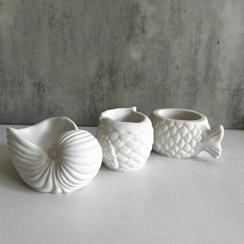 Conch Fish Owl Silicone Candle - مراجعة Ceramic Candle Vessel وسعره
