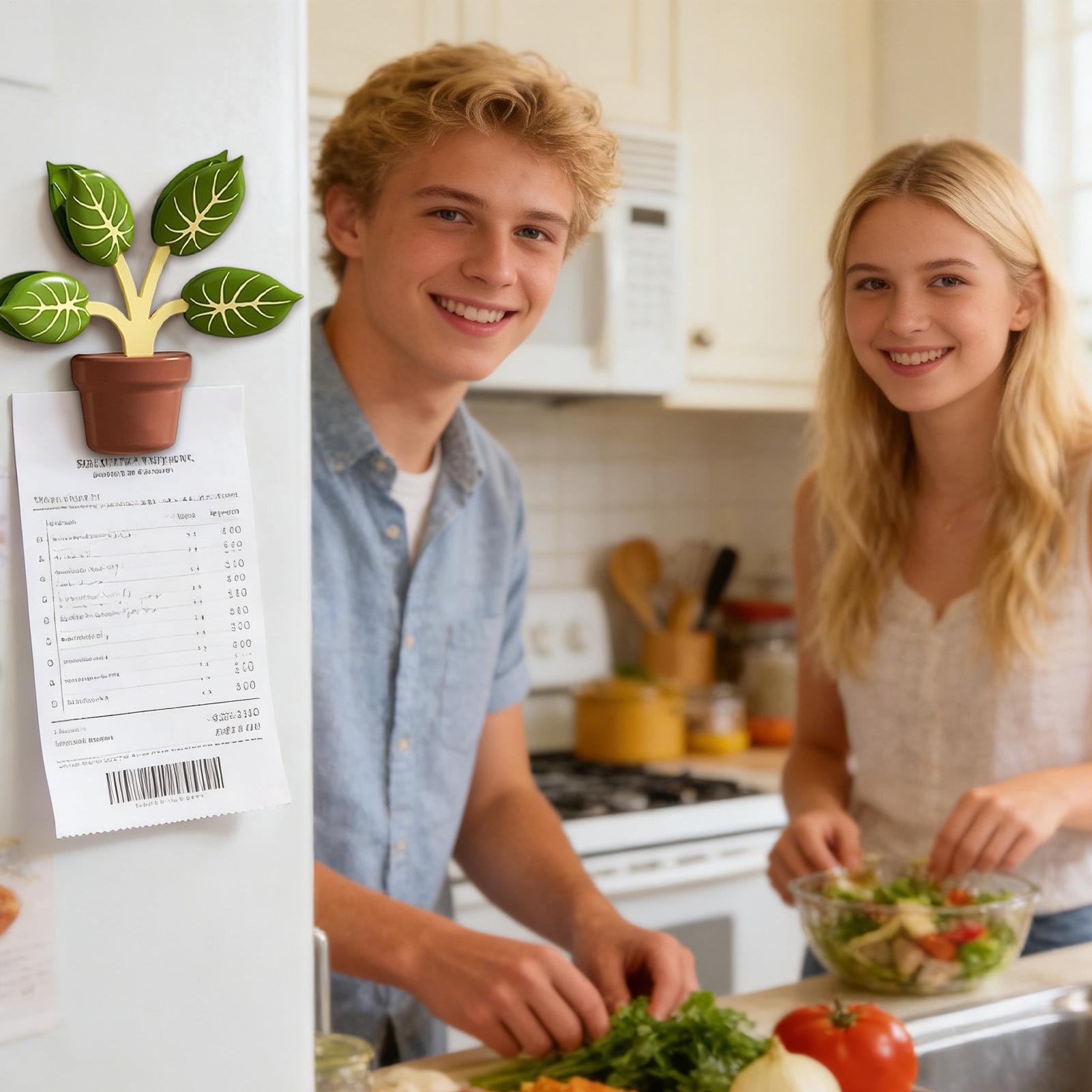 3D Potted Plant Refrige Magnet - مراجعة Interior Design Kitchen وسعره