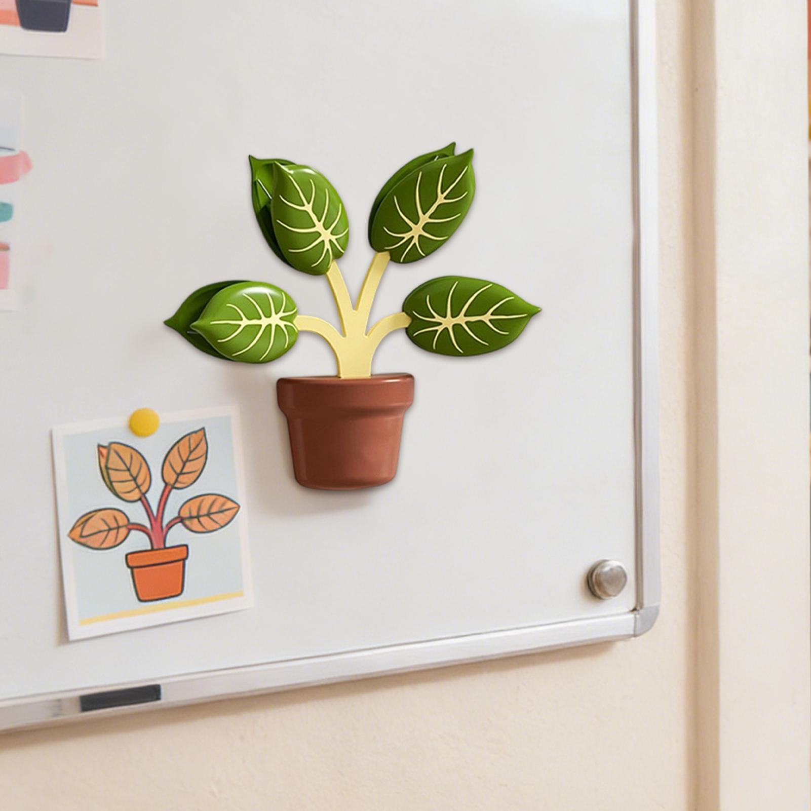 3D Potted Plant Refrige Magnet - مراجعة Interior Design Kitchen وسعره