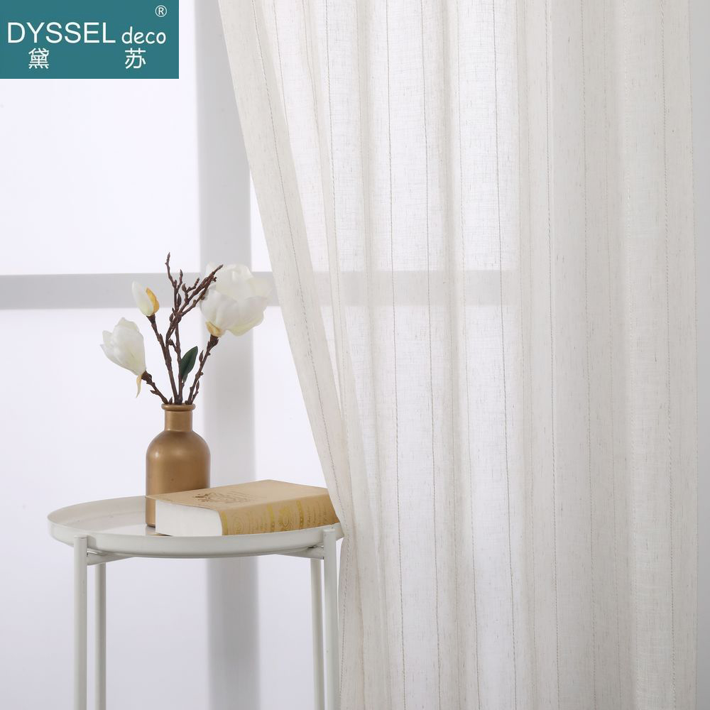 Elegant Natural Linen Stripe S - مراجعة Linen Curtain Eyelet وسعره