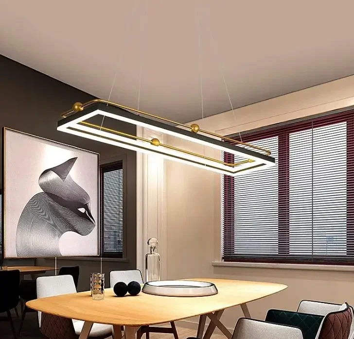 Modern led chandelier circle l - مراجعة Engineering And Interior Design وسعره