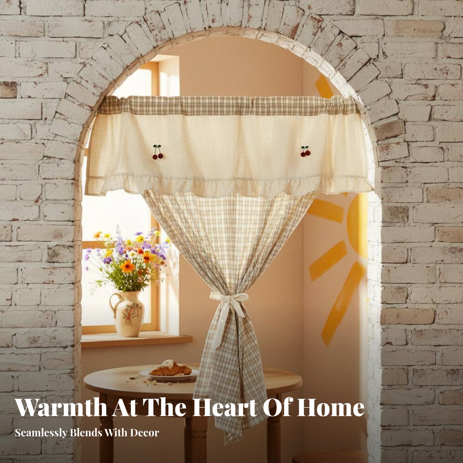 Plaid Cafe Curtain Privacy Scr - مراجعة Interior Design Of Cafe وسعره