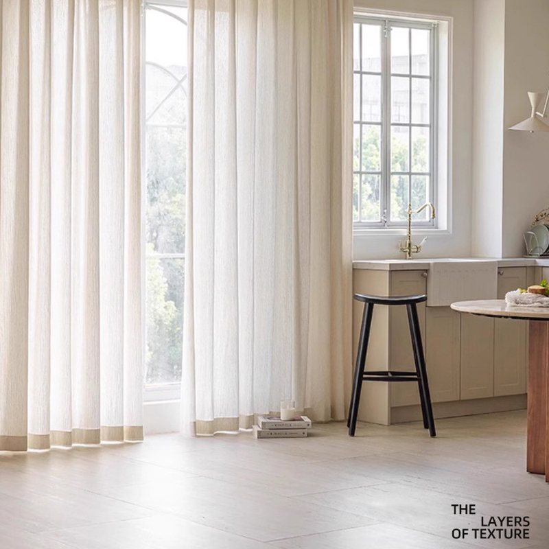Custom Size Jacquard Linen Sem - مراجعة Linen Curtain Eyelet وسعره